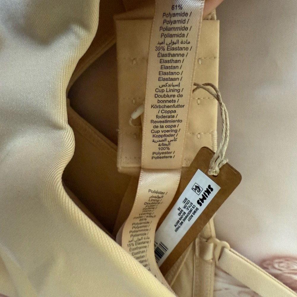 SKIMS Body CS Underwire Mid Thigh Bodysuit Size XS Sand NWT $138 - Picture 11 of 12